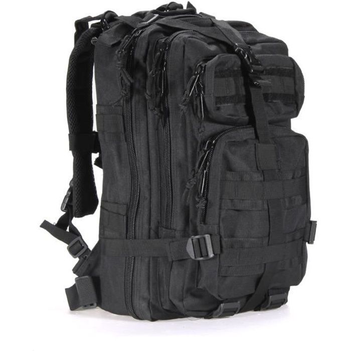 30L SAC A DOS ETANCHE TACTIQUE TREKKING SNIPER MILITAIRE SECURITE CAMPING  VOYAGE Noir - Cdiscount Sport