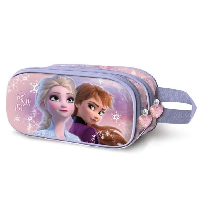 Trousse Reine Des Neiges - 22 X 7 Cm - Pour école, Fournitures - Enfant