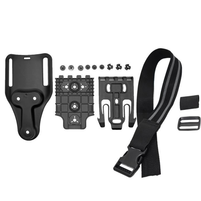 Étui Tactique Nylon Pour Glock 17/19 Avec Lampe X300/X300U - Léger, étanche, MOLLE