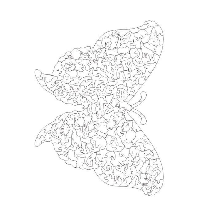 Puzzle En Bois Forme De Coq - 280 Pièces - Loisir Créatif Pour Adultes Et Enfants