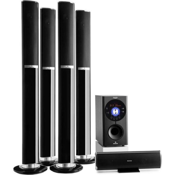Home cinema 5.1 Auna Bluetooth Système d'enceintes 5.1 USB/SD/AUX ...