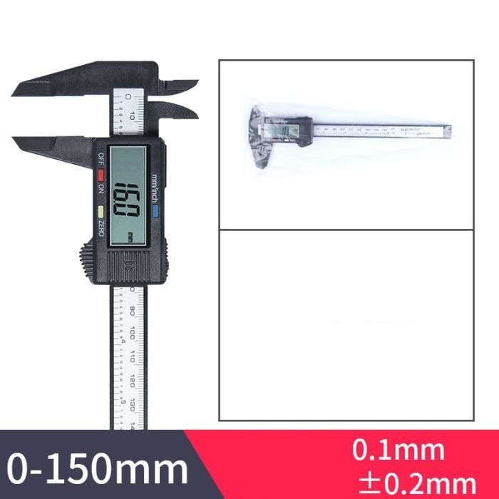 Pied à Coulisse Numérique Rechargeable USB-C | Précision 0,01 Mm | 150mm 200mm 300mm | Écran LED | Acier Inoxydable
