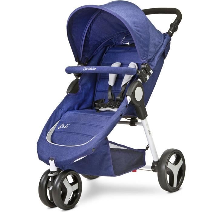 FRII Poussette 3 roues legere et pliable 6 mois a 3 ans Bleu Cdiscount Puericulture Eveil bebe