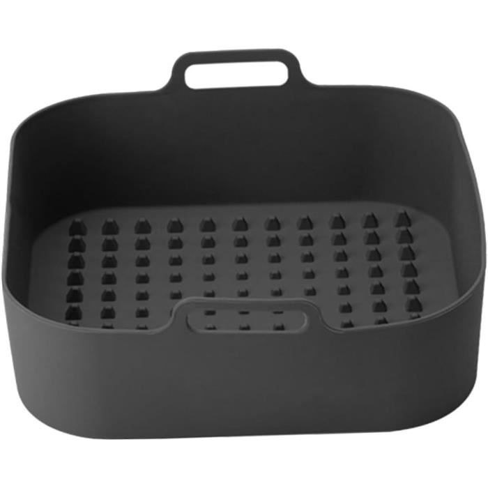 Dessous De Plat Carré 20x20 Cm Avec Pieds Caoutchouc - Protection Table Noir