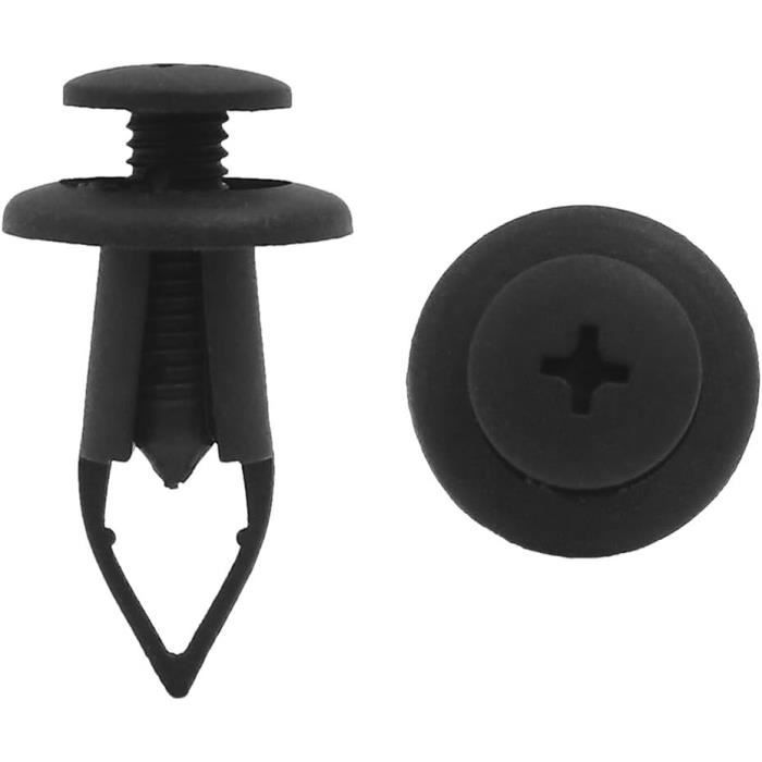 Sourcing Map 20 Pcs Voiture Plastique Enfoncer Fixation