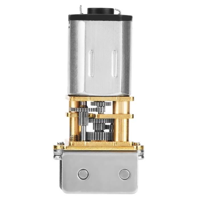 Moteur à Engrenages DC 12V 200 Tr/min N20 – Boîtier Métal, Pour Robotique, Voiture RC Et Projets DIY