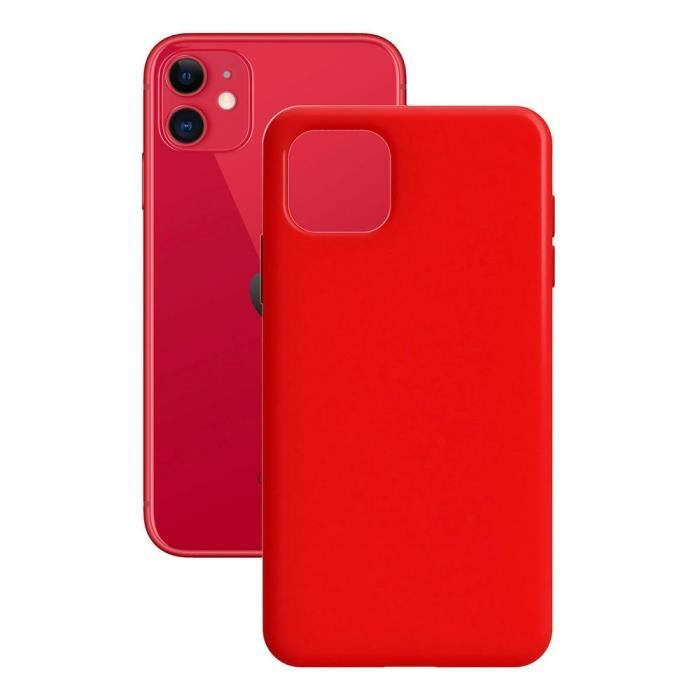 CONTACT Coque Silk TPU pour IPHONE 11 Rouge