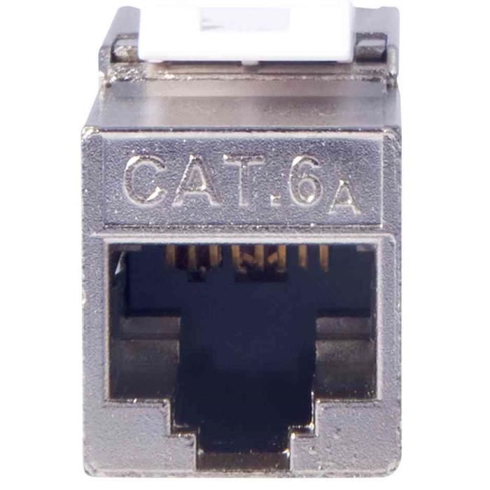 Connecteur Keystone cat.6A Blindé 500 MHz Gris