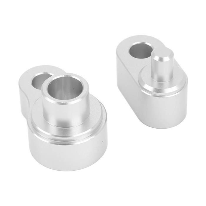 Lot 2 Écrous Boulon Siège Arrière Moto Avec Rondelles C Aluminium CNC Noir 6mm