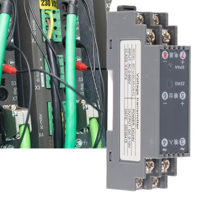 EJ.life Conditionneur de signal de tension DC 24V 1 In 1 Out AC Tension ...