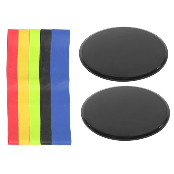 2 Disques De Glisse Fitness - Double Face, 17.8cm, ABS Et EVA