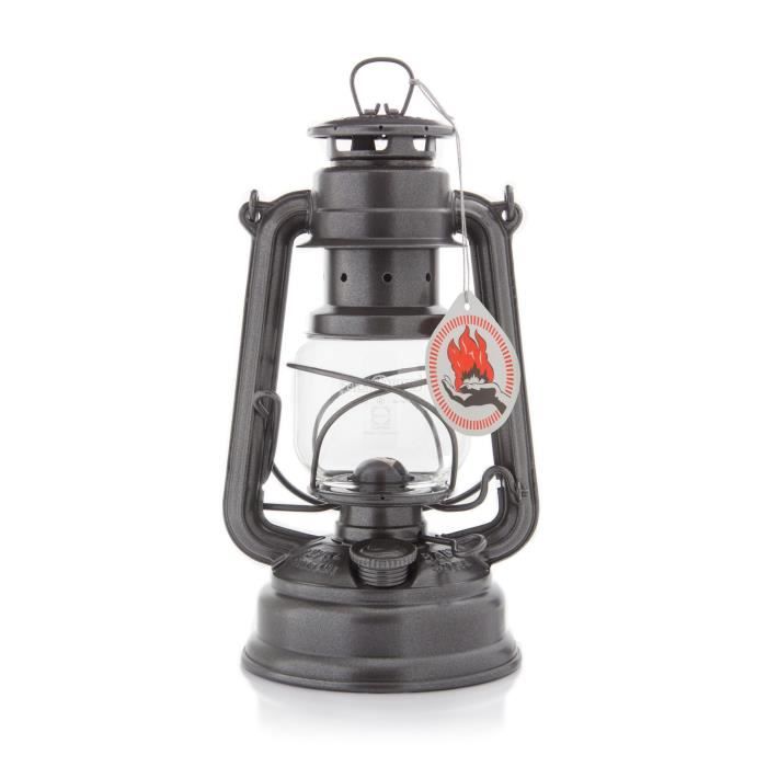 Lampe à pétrole - Baby Special - 276 - Gris métal - Acier - Verre - Extérieur