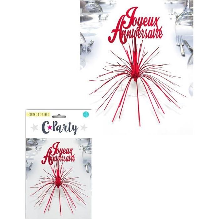 Centre De Table Joyeux Anniversaire Rouge Achat Vente Decoration De Table Cdiscount Centre De Table Joyeux Anniversaire Rouge Achat Vente Decoration De Table Cdiscount