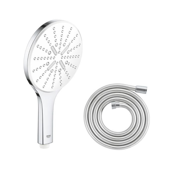 Grohe Douchette Vitalio 3 jets Smartactive chromé avec flexible 2000