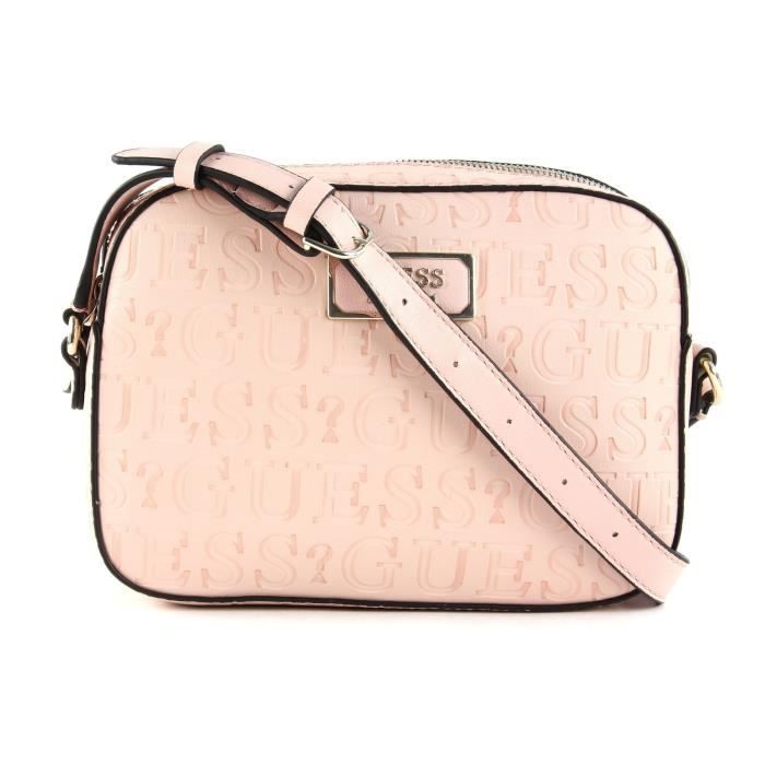 GUESS Kamryn Crossbody Top Zip Peach [79553] Achat / Vente GUESS