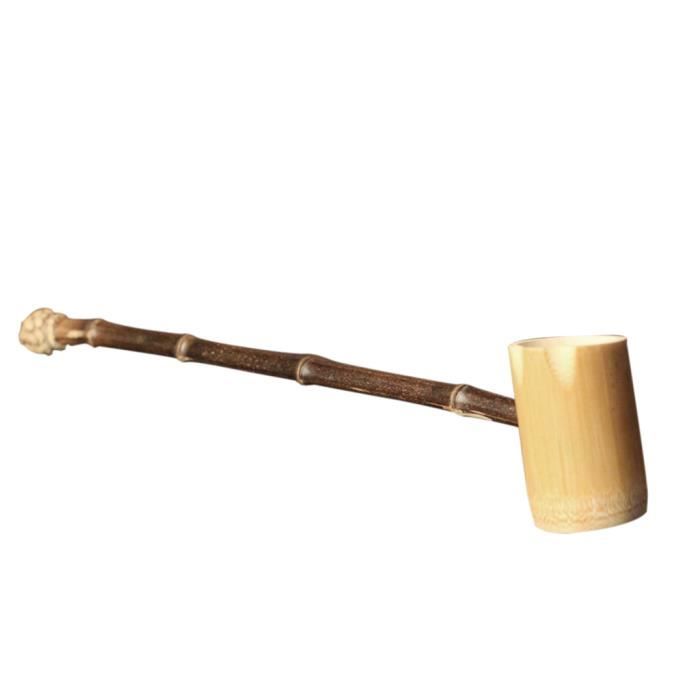 Louche En Bambou Style Rétro - Cuillère De Bain, Sauna Ou Thé - Poignée Longue - Artisanat Fait Main - Pour Décoration Et Usage Culinaire Léger - 11