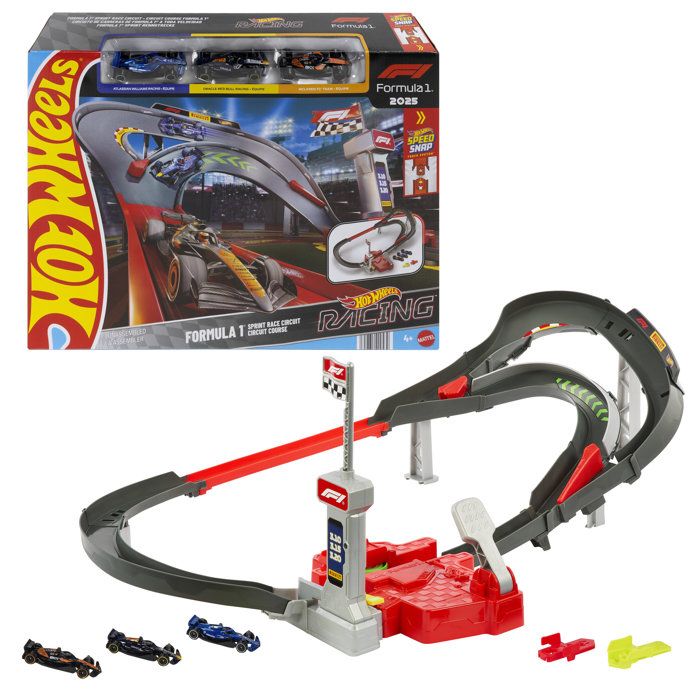 Coffret circuit HOT WHEELS Circuit Course F1® 3 véhicules 164 inclus Modes infini et course Dès - vue 8