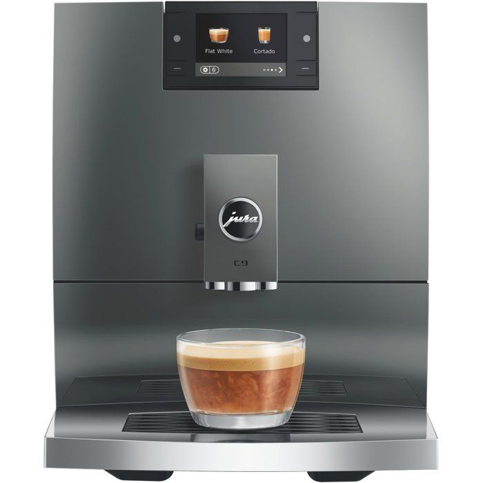 Machine à café Expresso broyeur – JURA - C9 Platine EA - 1450 W – 200g – 16L – Platine – 17 spécialités – boissons lactées Machine à café Expresso broyeur – JURA - C9 Platine EA - 1450 W – 200g – 16L – Platine – 17 spécialités – boissons lactées