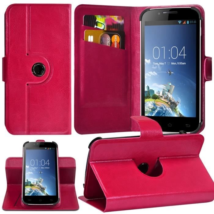 Housse étui Universel Taille M Pour Wiko Minz Plus - Ultra Slim Avec Languette Scratch