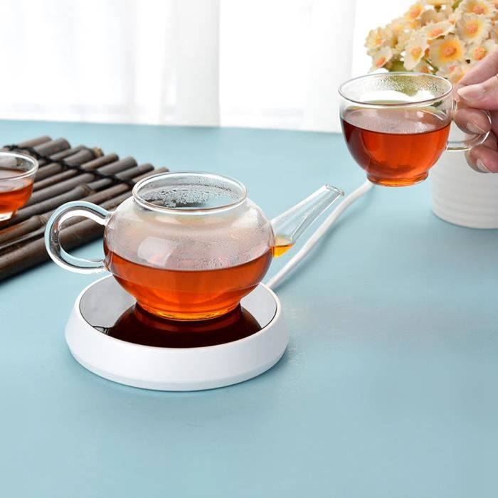 Tasse Chauffante, Réchauffeur de Tasse de café électrique à 3 Tempêtes, Réchauffeur de café D'arrêt Automatique pour Le Bureau, Tasse de café à L'épreuve de l'eau Anti-échaudé