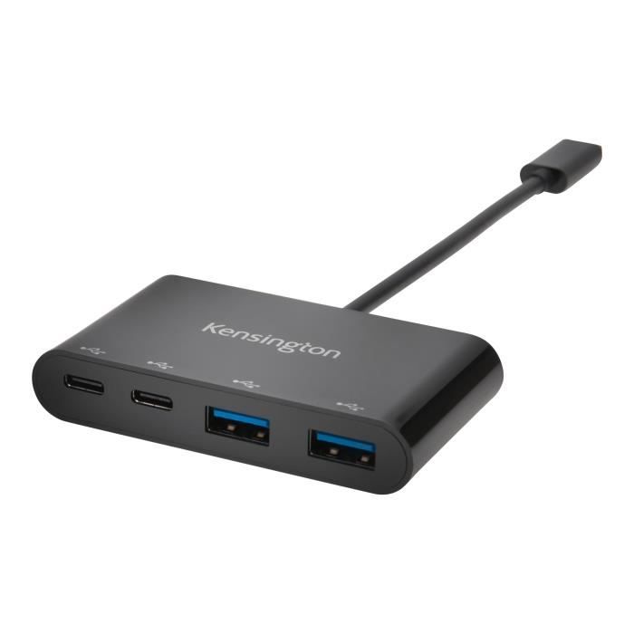 KENSINGTON Hub USB CH1000 - USB Type C - Externe - Noir - 4 Ports USB 3.1