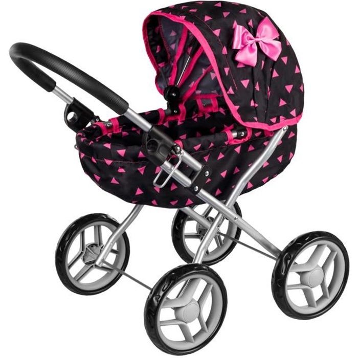 Kinderplay Poussette Poupee, Poussette Jouet - Poussette Landeau Bebe pour Poupée, Gondola, Poignée Hauteur de 54 cm, KP0260R