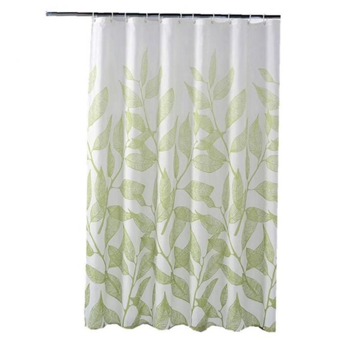 Bovlleetd 180x180cm Rideau De Douche Feuille De Bananier Plante Tropicale Rideau De Salle De Bain éTanche Rideau De Bain Feuille Botanique Vintage Plantes Baignoire Rideaux