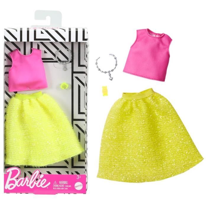 Lot 26 Vêtements Et Accessoires Pour Poupées Barbie - Tenues Variées Léopard, Robes, Chaussures Et Accessoires