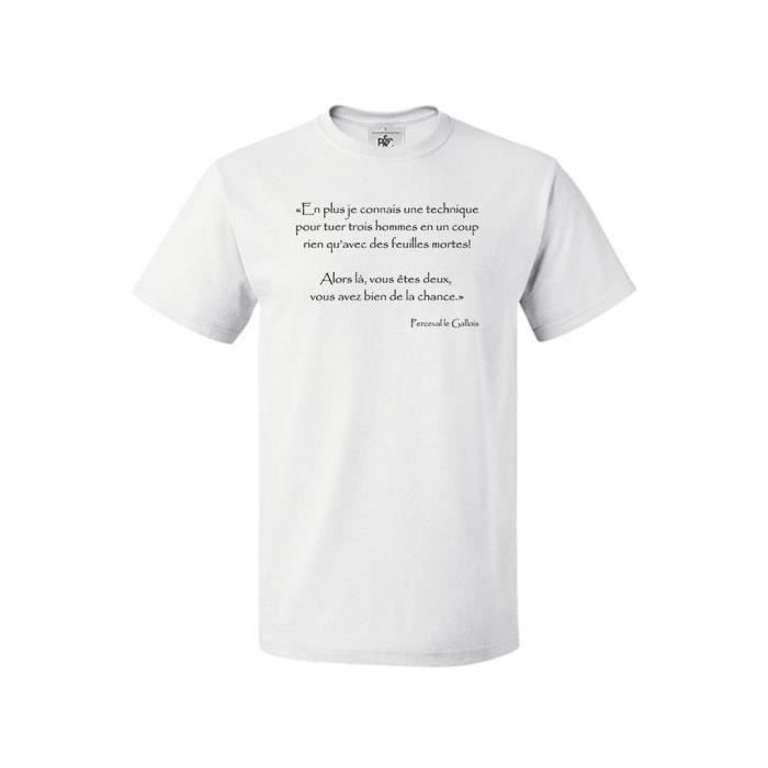 T Shirt Col Rond Citation Technique Feuilles Mortes Perceval M Rouge Red Rouge Red Achat Vente T Shirt Cdiscount