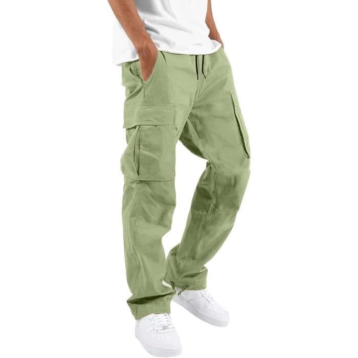 Pantalon Jogging Homme Cargo Pantalon Jogging Homme Baggy Cargo - Survêtement Large Élastique Avec Poches, Confort Sport