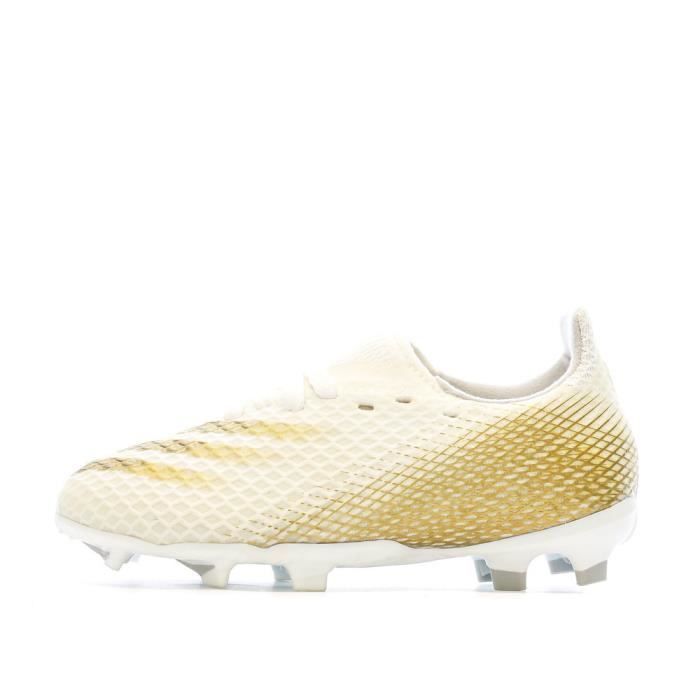 chaussures de football blanc/doré garçon adidas ghosted .3
