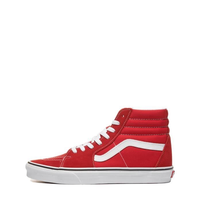 vans rouge cuir