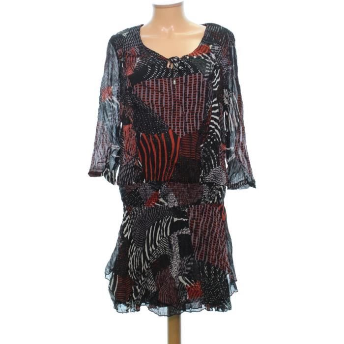 Robe D'été Formul Taille 42 - Style évasé Sans Manches, Genou, Multicouleur, Polyester