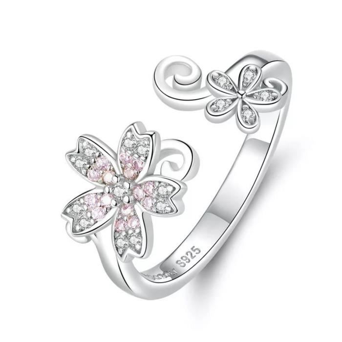 Bague Misao, bijou branches de cerisier japonais en argent