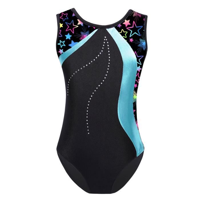 Pantalon De Sport Enfant Sans Pied - Pour Patinage, Gymnastique, Danse, Running - Taille élastique Avec Strass - 9