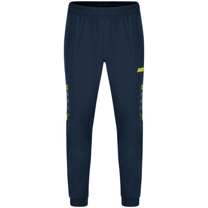Pantalon enfant Jako polyester Challenge bleu marine/jaune fluo
