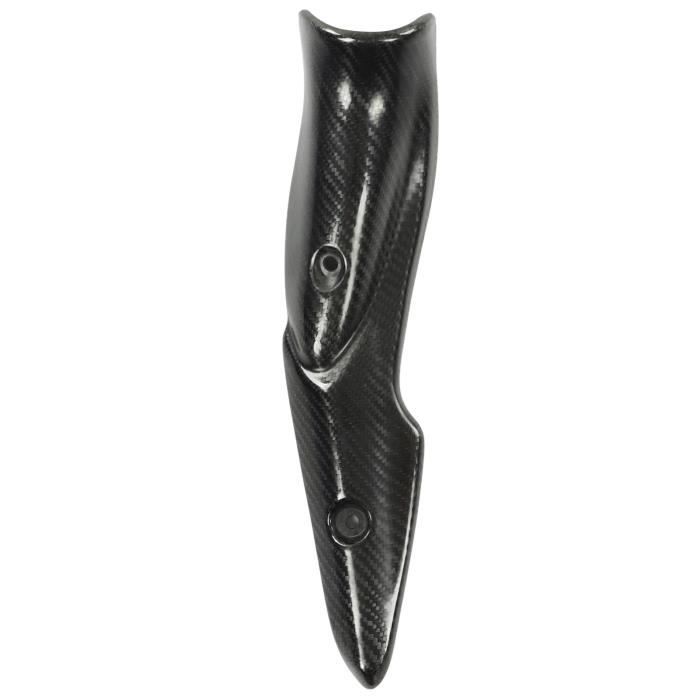 Protège-Échappement Moto – Cache Thermo En Fibre De Carbone – Universel Motocross
