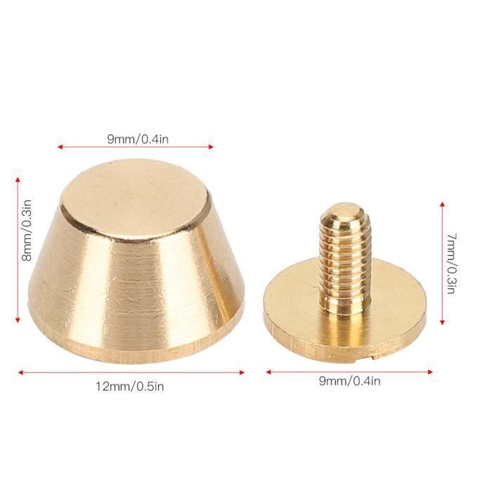 200 Pieds De Sac En Métal Sweieoni - 12mm - 4 Couleurs (Or/Argent/Bronze/Noir) - Protection Fond De Sac