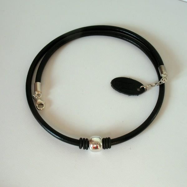 Collier En Argent Massif Avec Une Jolie Perle Nacrée - Style Délicat - Occasion