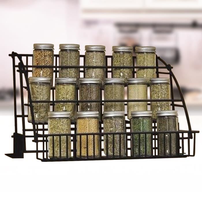 Étagère De Porte 10 étages Réglable - Organisateur Métal Pour Cuisine Ou Salle De Bain (172,2 X 41,5 Cm) - 3