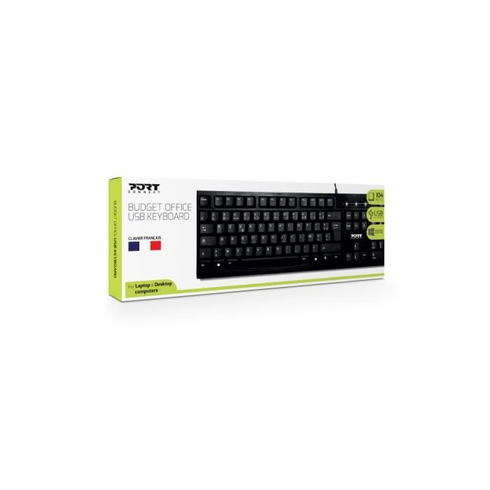 PORT DESIGNS Clavier Keyboard office budget Bulk - FR