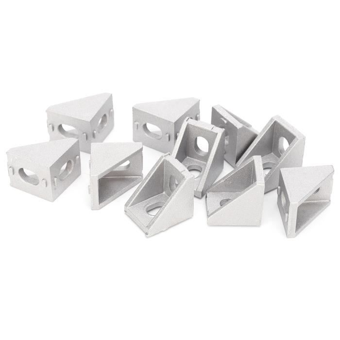 Lot De 8 Connecteurs Droit Pour Profil Aluminium 3030 Wkmamo - Avec Vis Inox Et Clé - Pour Structure, Imprimante 3D, CNC Connecteur Profil Aluminium 3030