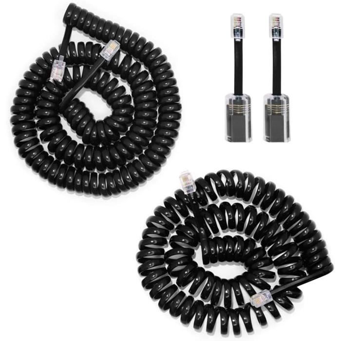 Cordon spirale de téléphone GE, ivoire, 25 pi | Canadian Tire