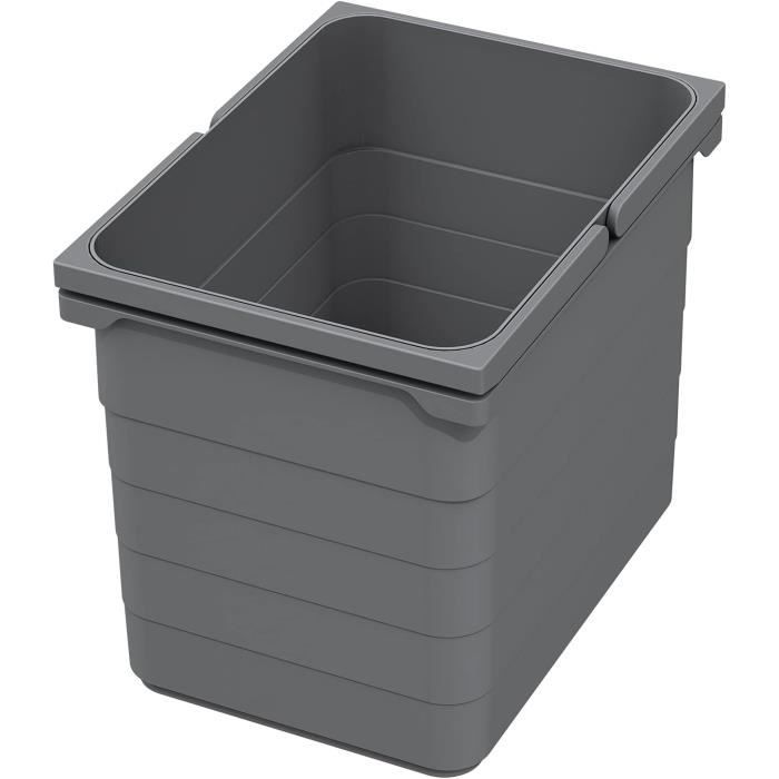 Poubelle Modulaire Aspira Pour Tiroir - Système Tri Sélectif Müllomatic, Seaux 16 L Avec Couvercle, Hauteur 295 Mm - 4