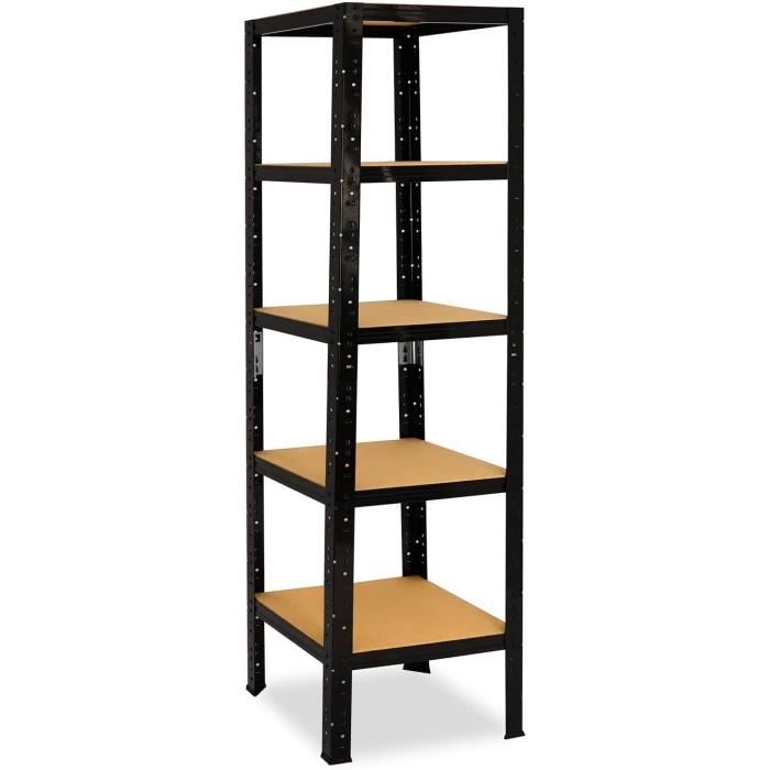 Étagère Métallique Lourde 180x70x60 Cm | 5 Niveaux, Capacité 175kg Par étagère, Couleur Anthracite, Pour Garage/cave
