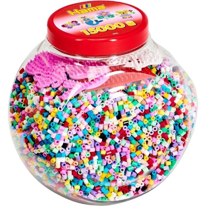 Baril de 15000 perles Hama Midi : 22 couleurs - Jeux et jouets Hama - Avenue des Jeux