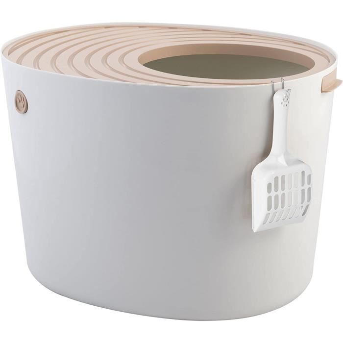 Meilleurs prix pour Iris Ohyama, Bac à Litière fermé Absence de dispersion de Litière et d'odeur, pelle incluse Couvercle à trous pour chat - Cat Li99