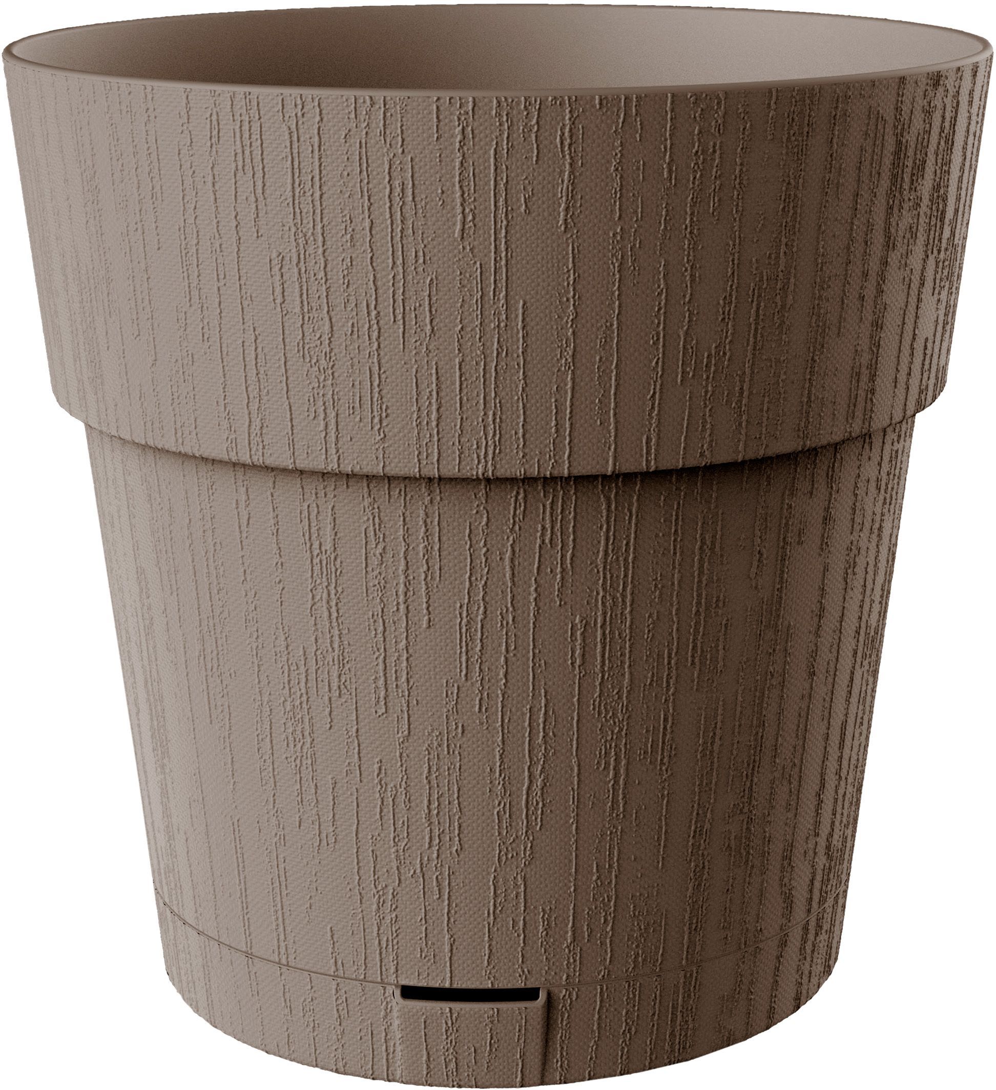 STEFANPLAST Pot de fleur ETHICA - 2 L - 40 x h39 cm - Avec réserve deau - Taupe