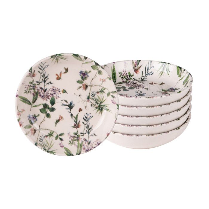 Assiette creuse Champêtre 19 cm (lot de 6) - Table Passion