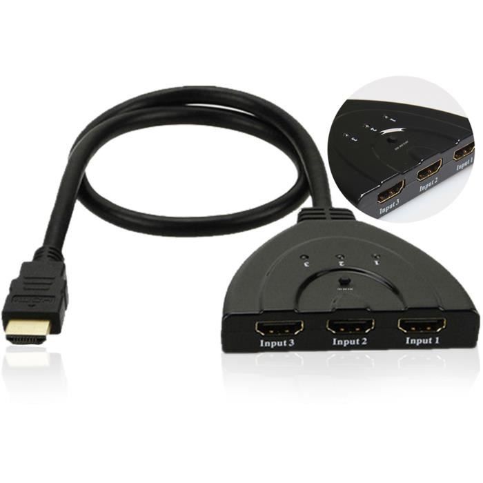 TD® Câble USB HDMI ethernet périphérique chargements ports commutateur  connecteur numérique électrique appareils alimentation ordina - Cdiscount TV  Son Photo
